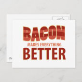 Bacon maakt alles beter briefkaart (Voorkant / Achterkant)