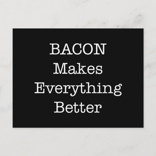 BACON maakt alles beter Briefkaart (Voorkant)