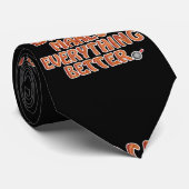 Bacon maakt alles beter stropdas (Opgerold)