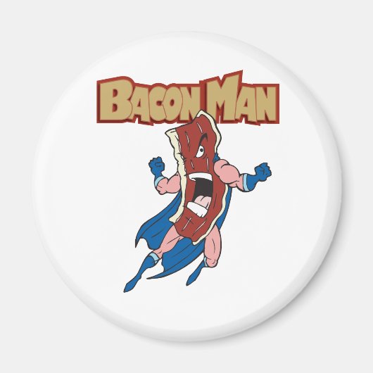 Bacon Man Magneet (Voorkant)