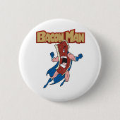 Bacon Man Ronde Button 5,7 Cm (Voorkant)