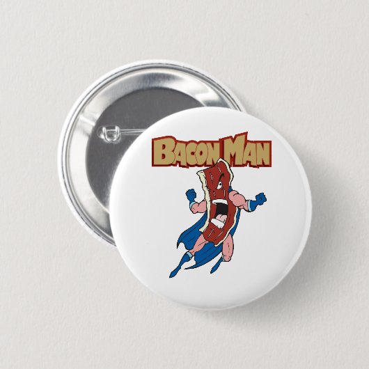 Bacon Man Ronde Button 5,7 Cm (Voorkant /achterkant)
