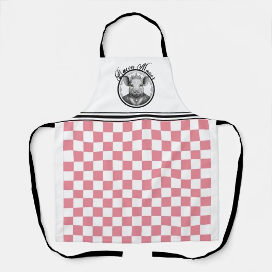 Bacon Manor Pink Chef's Schort gecontroleerd (Voorkant)