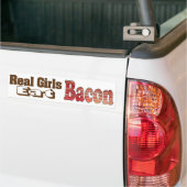 Bacon Meisjes Bumpersticker (Op Truck)