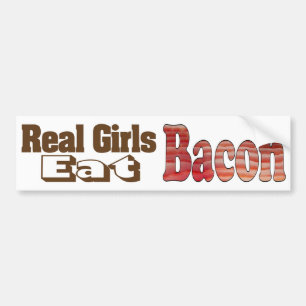 Bacon Meisjes Bumpersticker
