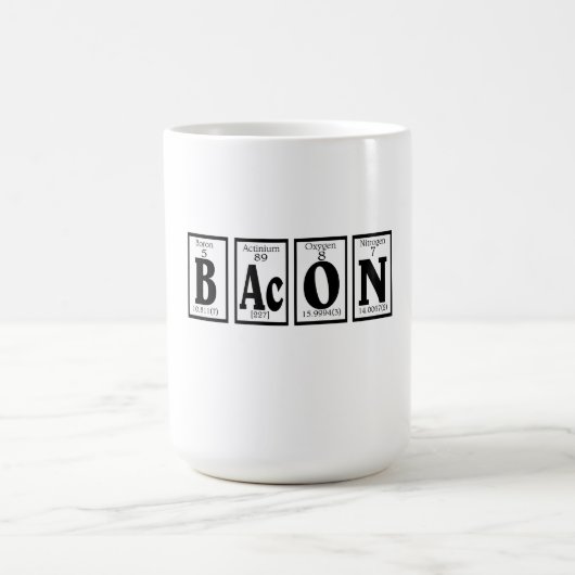 Bacon met je koffie. koffiemok (Center)
