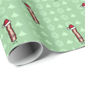 Bacon met Kerstmis in de kerstman Cadeaupapier (Rol Hoek)