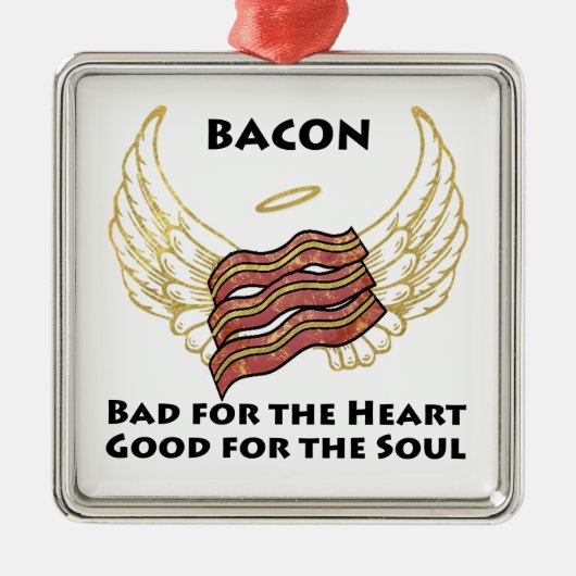 Bacon Metalen Ornament (Voorkant)
