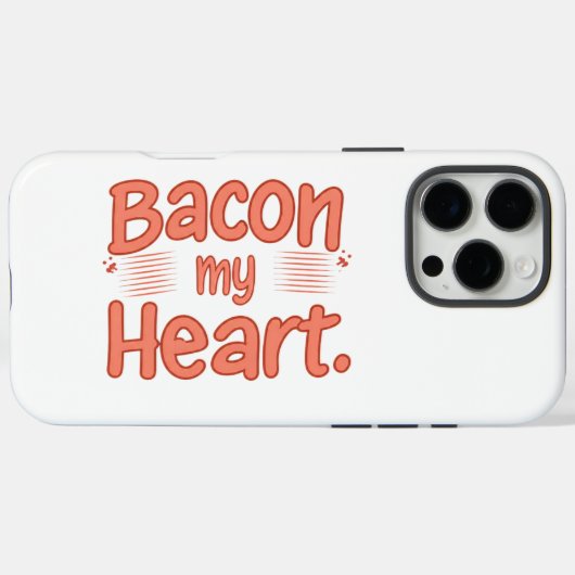 Bacon Mijn Hart Case-Mate iPhone Case (Achterkant (horizontaal))