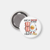 Bacon Mijn Hart Niet Magneet (Voorkant / Achterkant)