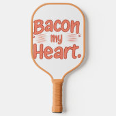 Bacon Mijn Hart Pickleball Paddle (Achterkant)