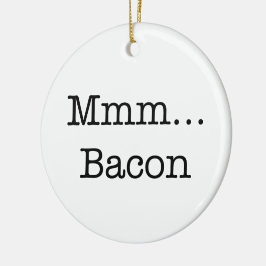Bacon Mmm Keramisch Ornament (Links)