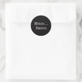 Bacon Mmm Ronde Sticker (Tas)