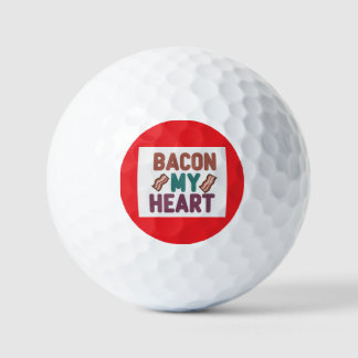 Bacon My Heart Golf Ball Golfballen