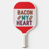 Bacon My Heart Pickleball Paddle (Achterkant)