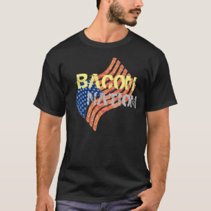 Bacon Nation Grappig Bacon T-shirt