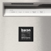 Bacon Nutrition Facts Family Matching Kerstco Magneet (Insitu (Vaatwasser))