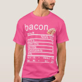 Bacon Nutrition Facts label T-shirt (Voorkant)