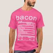 Bacon Nutrition Facts label T-shirt (Voorkant)