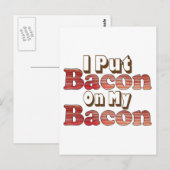 Bacon op Bacon Briefkaart (Voorkant / Achterkant)
