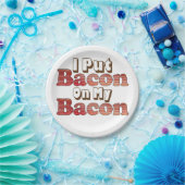Bacon op bord van bacon papier (Feest)