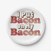Bacon op bord van bacon papier (Voorkant)
