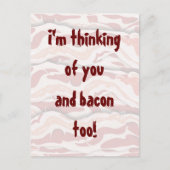 Bacon op papier briefkaart (Voorkant)