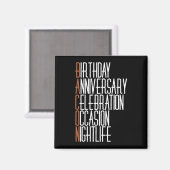 Bacon Party Animal Magneet (Voorkant / Achterkant)