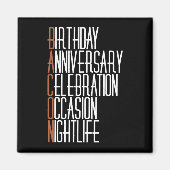 Bacon Party Animal Magneet (Voorkant)