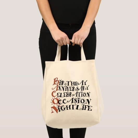 Bacon Party Animal Tote Bag (Voorkant (product))