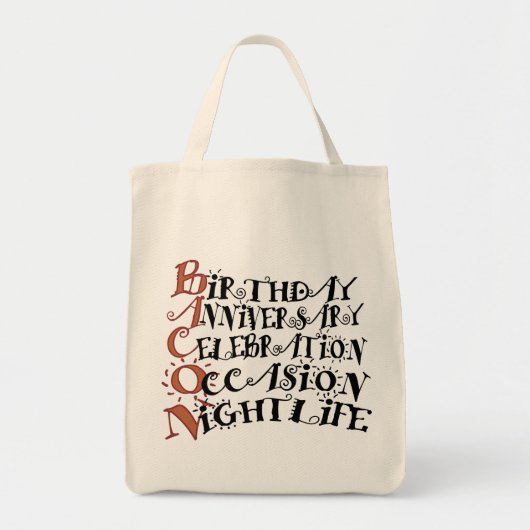 Bacon Party Animal Tote Bag (Voorkant)