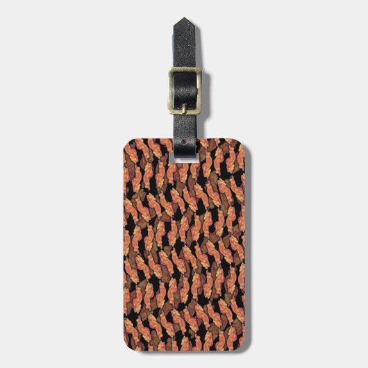 Bacon Pattern Bagagelabel (Voorkant verticaal)