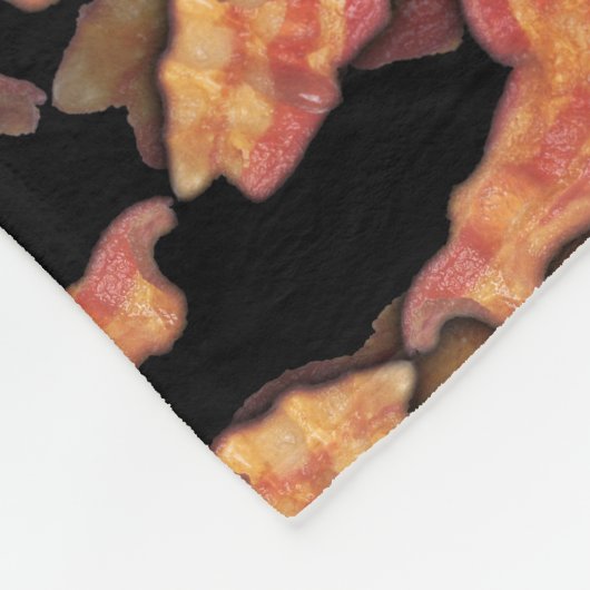 Bacon Pattern Fleece Deken (Hoek)