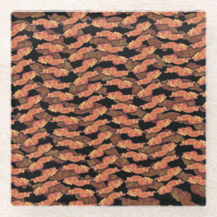 Bacon Pattern Glazen Onderzetter