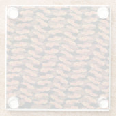 Bacon Pattern Glazen Onderzetter (Achterkant)