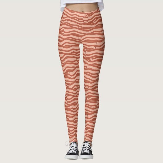 Bacon Pattern Leggings (Voorkant)