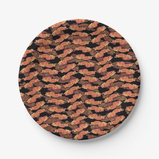 Bacon Pattern Papieren Bordje (Voorkant)