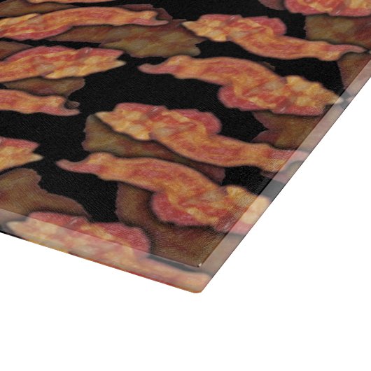 Bacon Pattern Snijplank (Hoek)