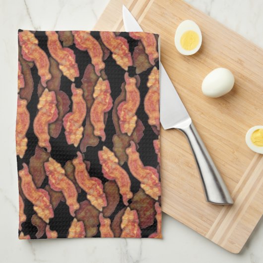 Bacon Pattern Theedoek (Quarter Fold)