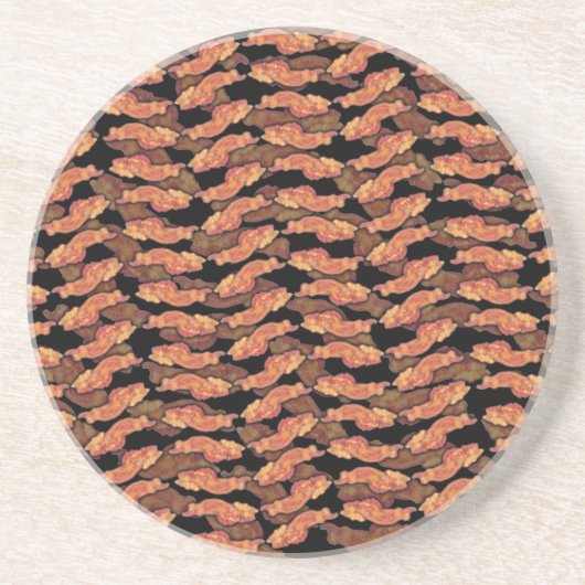 Bacon Pattern Zandsteen Onderzetter (Voorkant)