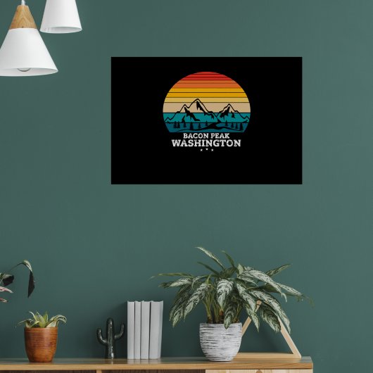 BACON PEAK WASHINGTON POSTER (Woonkamer 1)