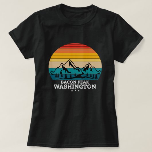 BACON PEAK WASHINGTON T-SHIRT (Design voorkant)