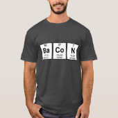 Bacon Periodic Table Element Symbolen T-shirt (Voorkant)