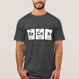 Bacon Periodic Table Element Symbolen T-shirt