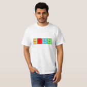 Bacon Periodic Table Elements T-shirt (Voorkant volledig)