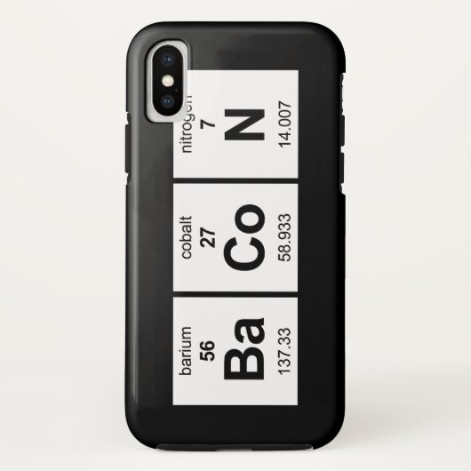 BaCoN Periodieke Tabel Case-Mate iPhone Case (Achterkant)