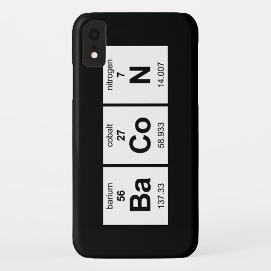 BaCoN Periodieke Tabel Case-Mate iPhone Case (Achterkant)