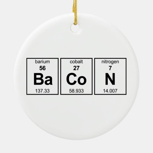 BaCoN Periodieke Tabel Keramisch Ornament (Achterkant)