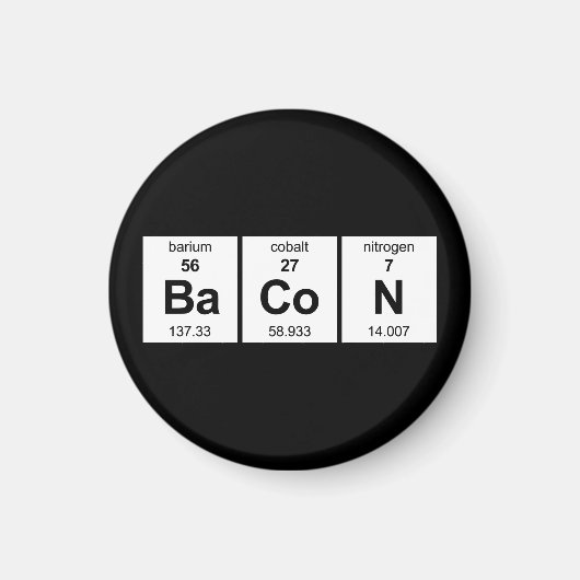 BaCoN Periodieke Tabel Magneet (Voorkant)