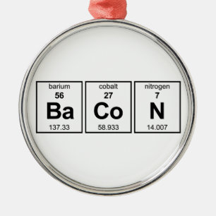 BaCoN Periodieke Tabel Metalen Ornament